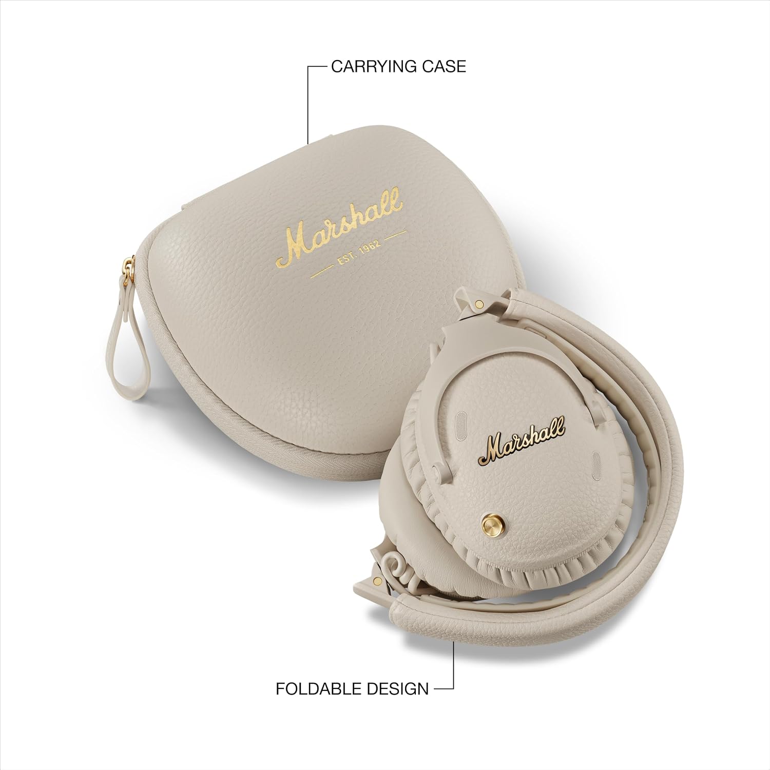 Thumbnail 6 de Marshall Monitor III ANC Wireless Over-Ear Headphones (Cream)