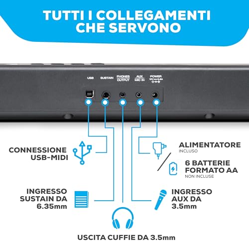 Thumbnail 4 de Alesis Recital Play: Tastiera Pianoforte a 88 tasti con accessori – completezza per principianti