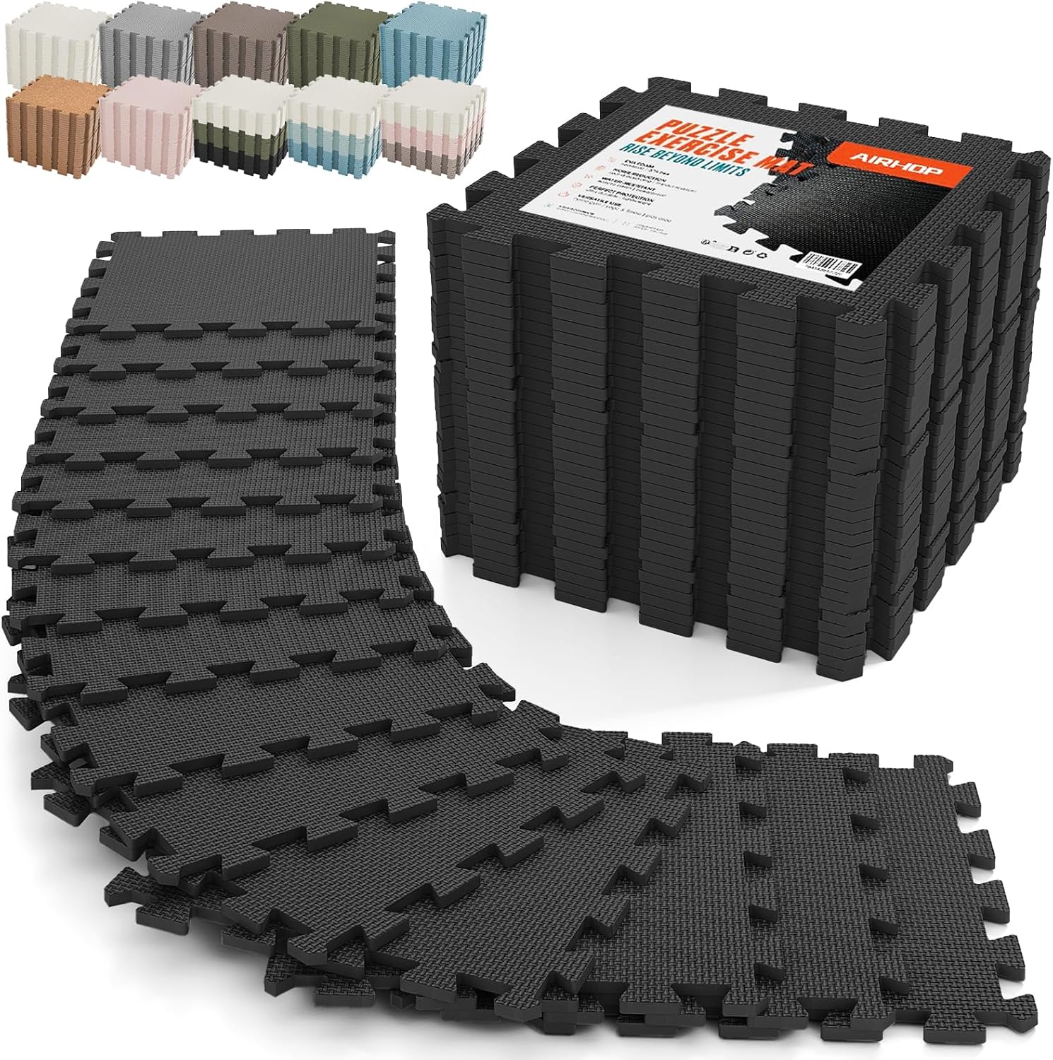 Detalle de AIRHOP 18-Tile Gym Floor Mat ⚙