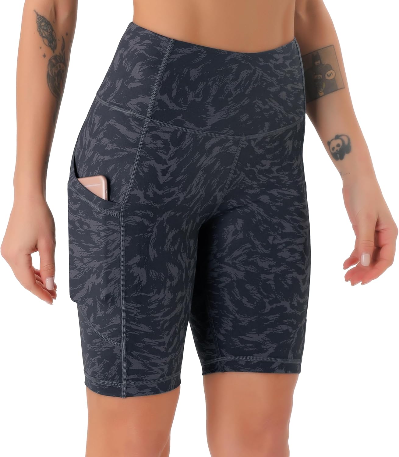 Thumbnail 4 de JOYSPELS Cycling Shorts for Women with Side Pockets – High Waisted Non See Through Activewear