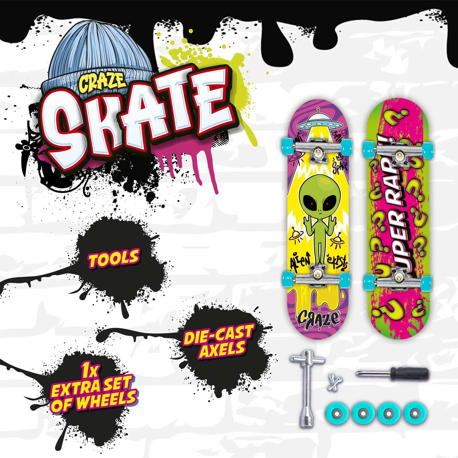 Thumbnail 1 de Fingerboard Set 2er Pack Neon Mini-Skates