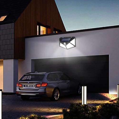 Thumbnail 6 de Hqynss Lampe Solaire Extérieur avec Détecteur – Lot de 4, 800 lumens, 3 modes
