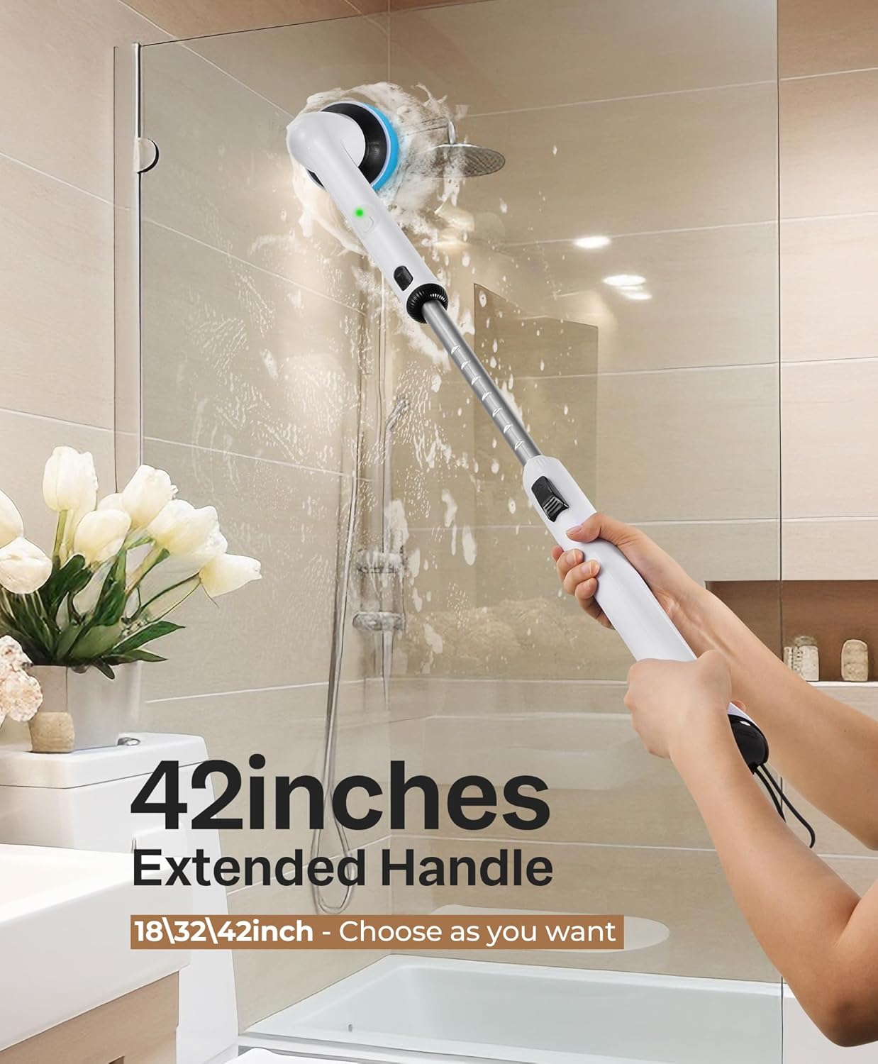 Thumbnail 2 de LyriFine Electric Cleaning Brush 7‑head for shower