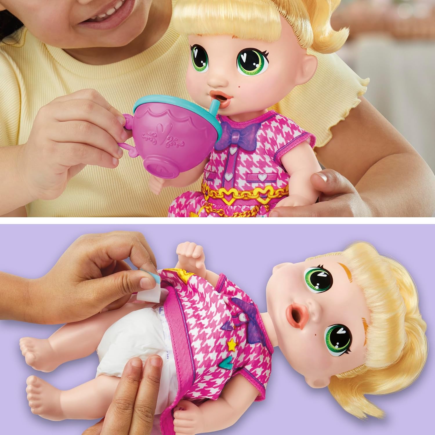 Detalle 2 de Baby Alive poupée Interactive Boit et fait pipi