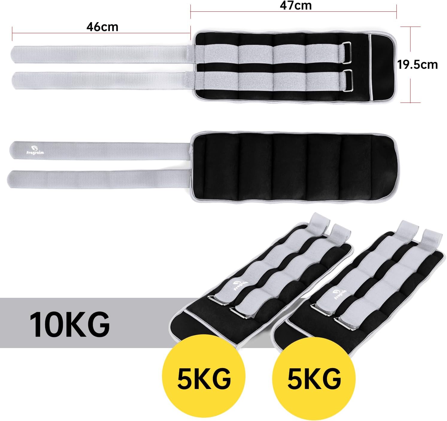 Detalle 2 de Ankle Weights 1–3 kg Pair for Strength Training