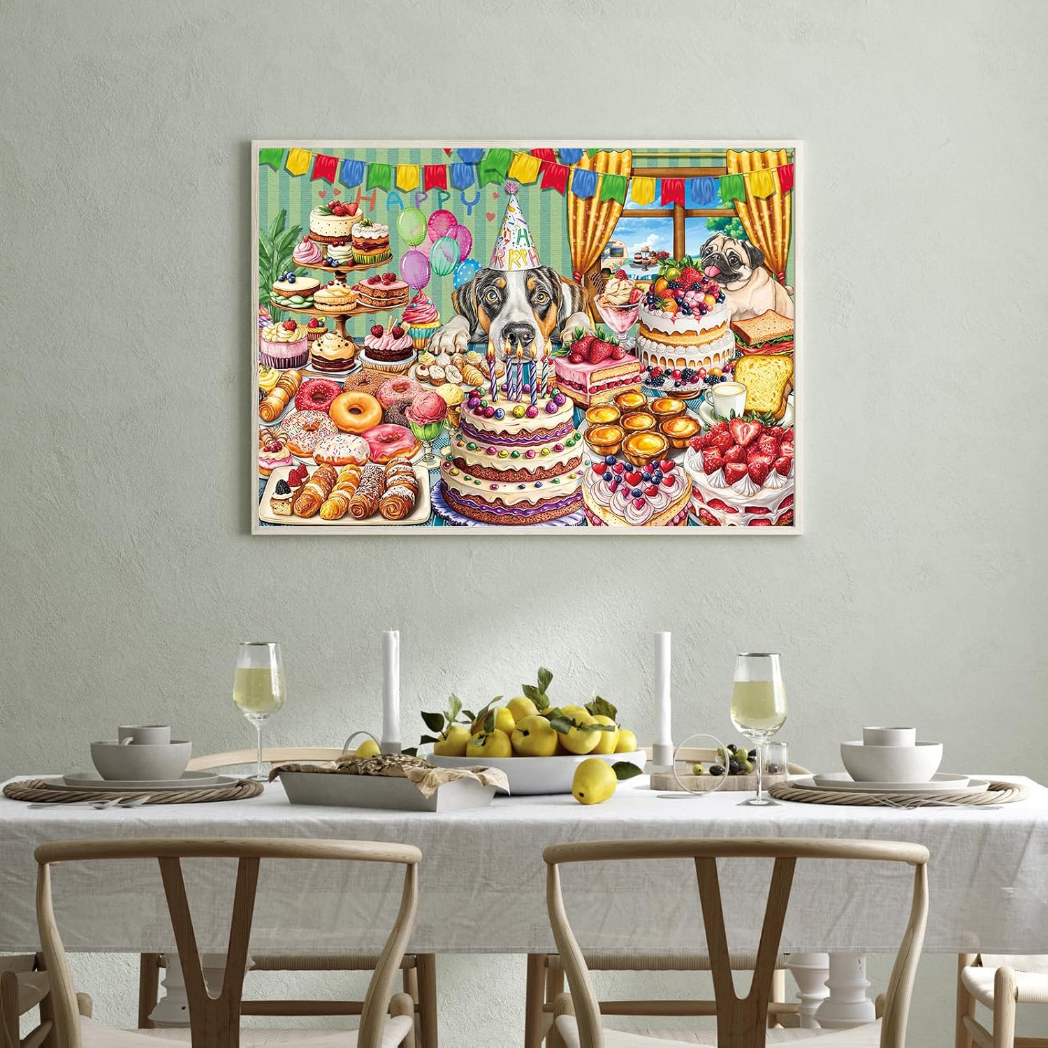 Detalle de HUADADA 1000-Piece Jigsaw Puzzle for Adults – Dessert Feast Edition