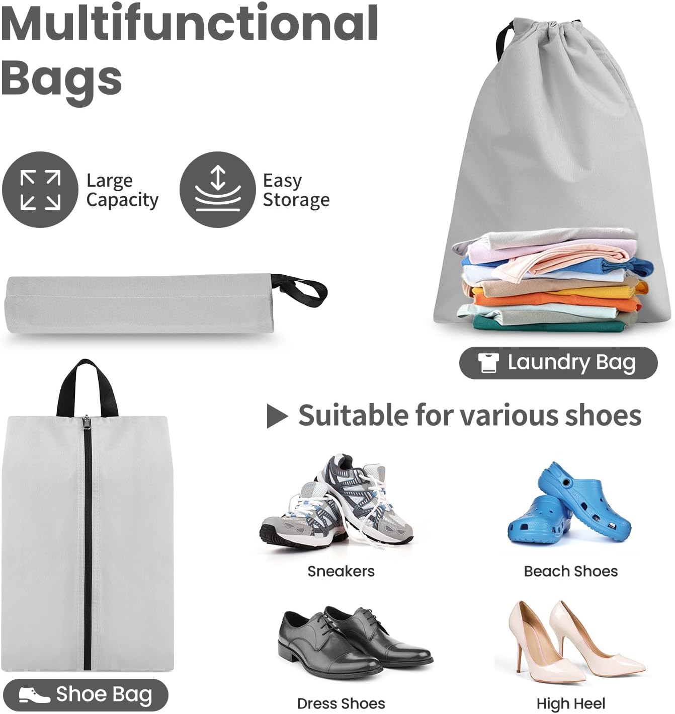 Thumbnail 5 de Prezon Travel Compression Cubes Set (8/6/4) for Packing Organization