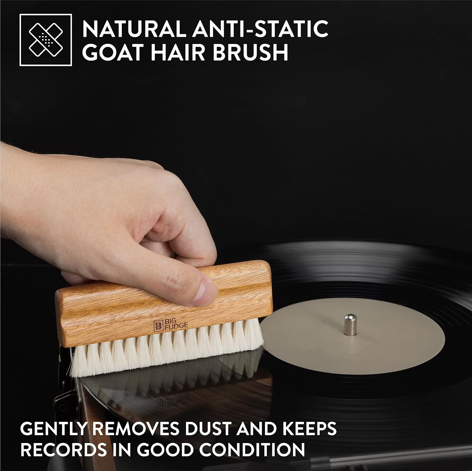 Detalle de Big Fudge Vinyl Record Cleaning Kit - Collector's Edition (100% Sapele Wood)