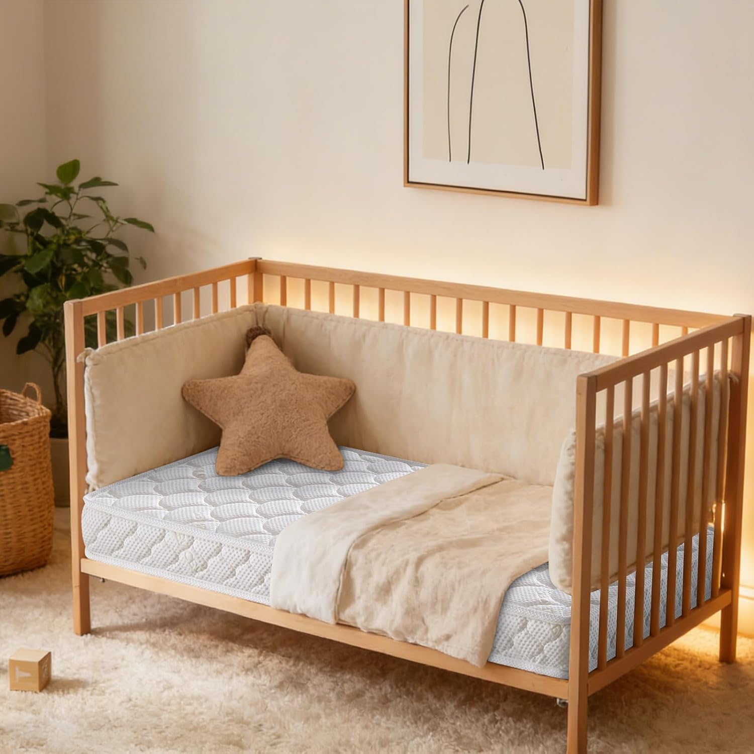 Detalle de Tiankehan Premium Crib & Toddler Mattress (52" x 27.6" x 5")