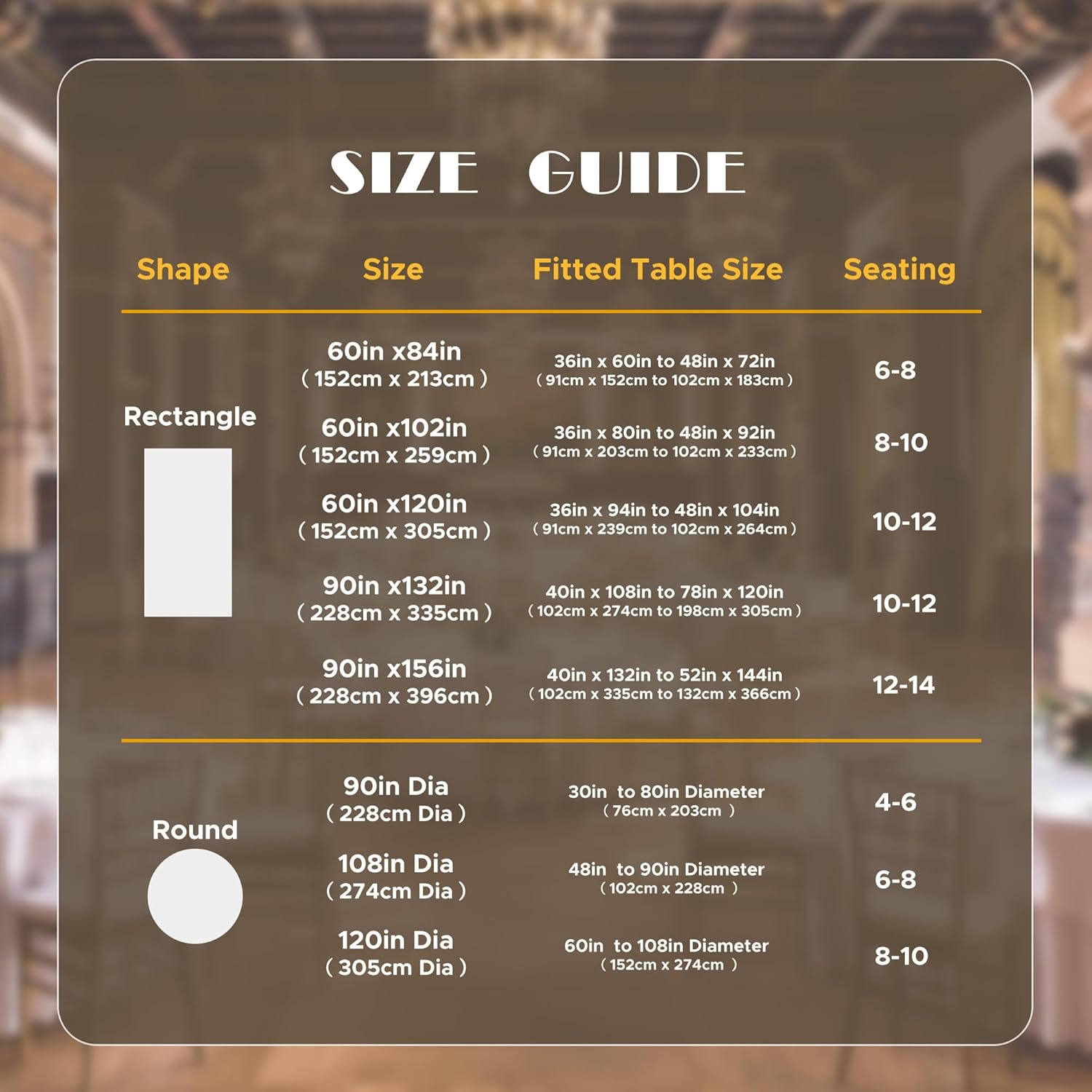 Thumbnail 6 de sancua Royal Blue 90-inch Round Tablecloths 6 Pack 🍽