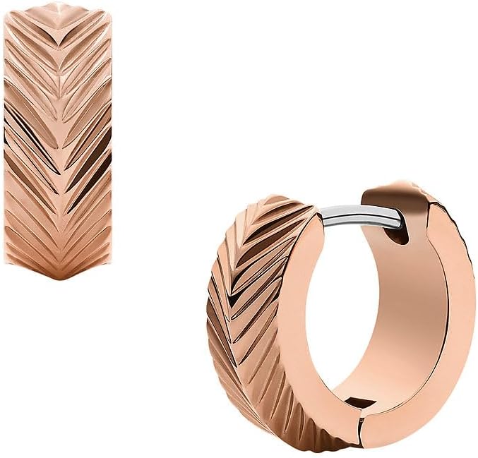 Thumbnail 2 de Fossil orecchini da donna in acciaio inossidabile con chiusura a cerchio