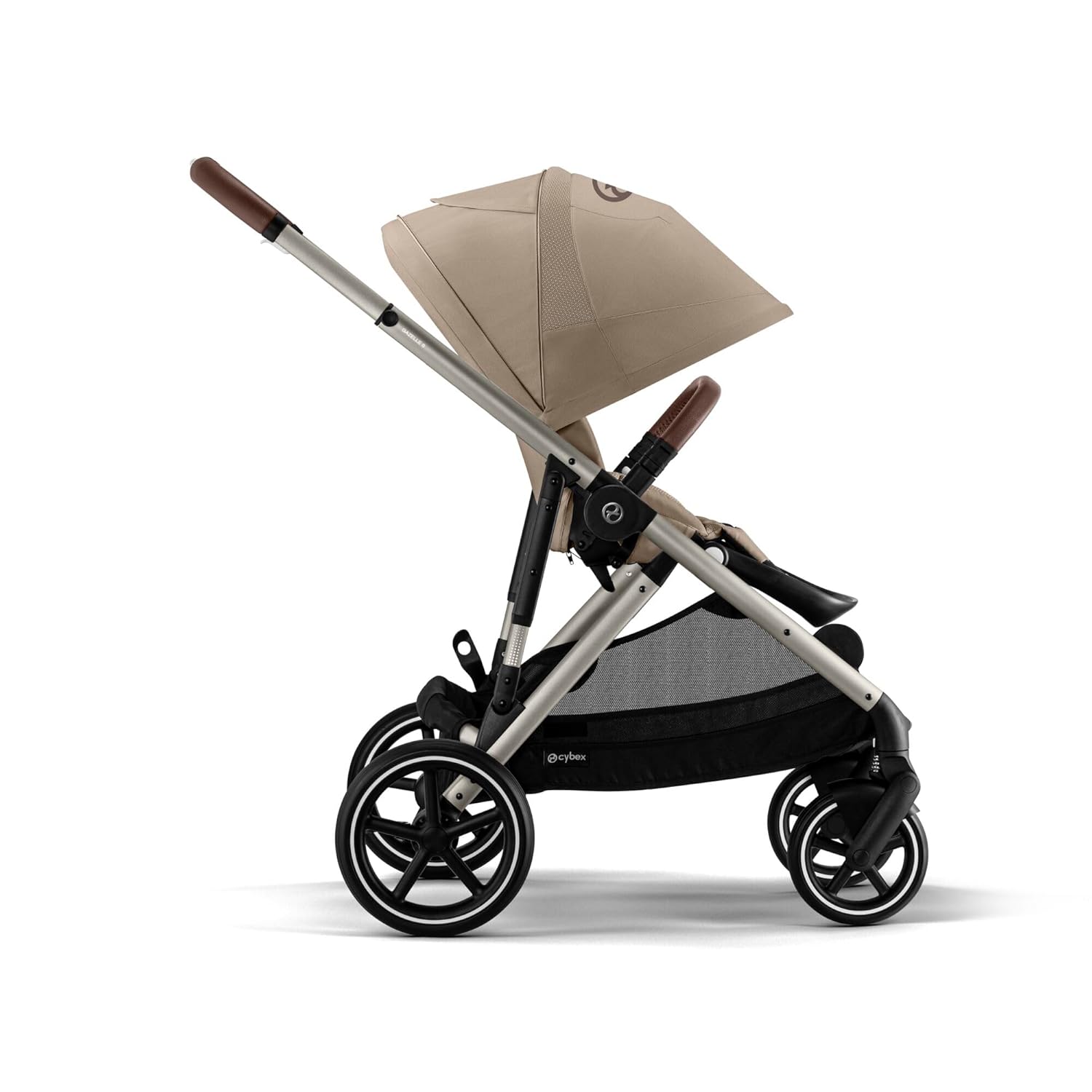Detalle de CYBEX Gold Gazelle S – Kombinierbarer Kinderwagen ab Geburt bis ca. 4 Jahre, Almond Beige