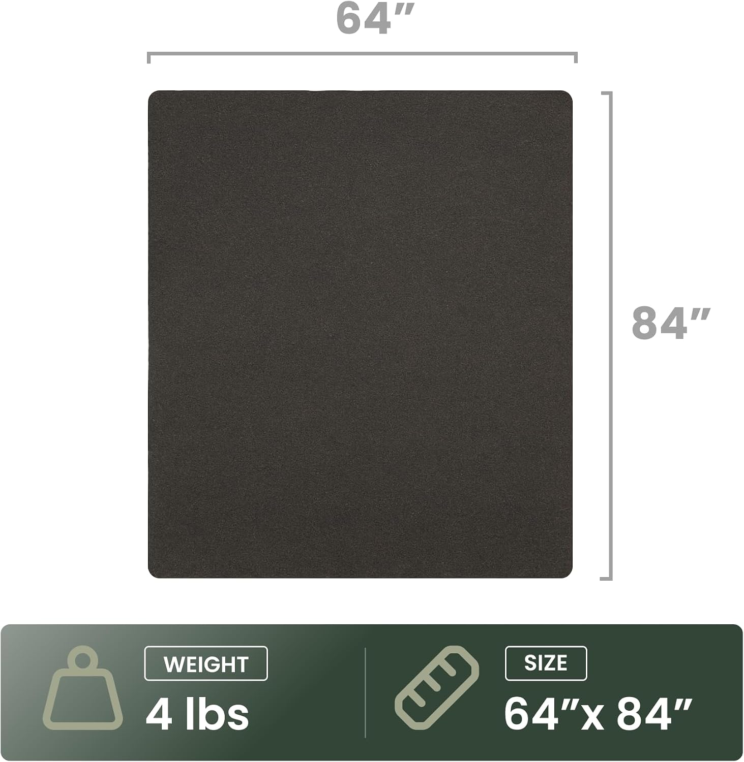 Detalle 2 de 72 HRS 72HRSWOOLBLANKETS Winter Camping Blanket, 80% Wool, Black