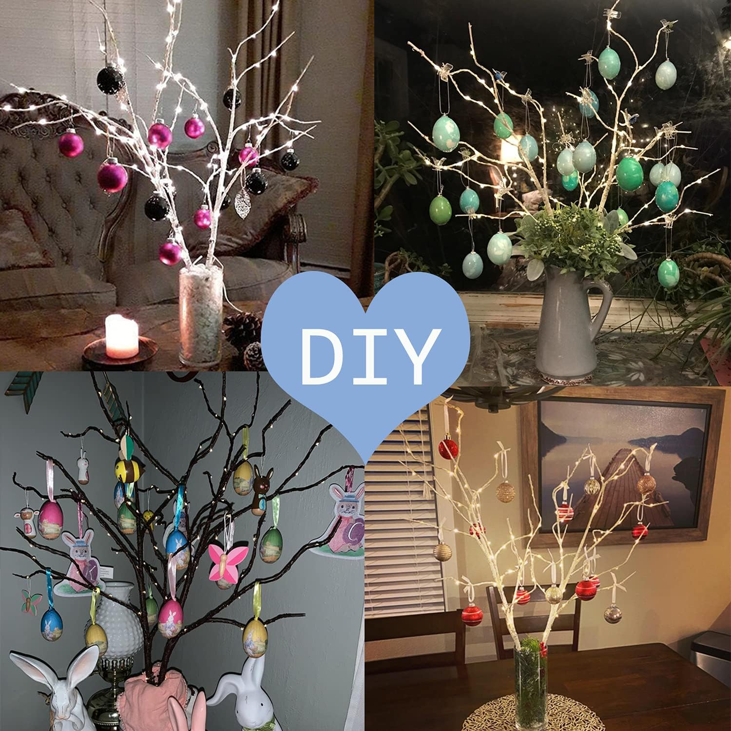 Thumbnail 5 de Fudios 18IN Birch Branches with 70 LED Lights 🎄