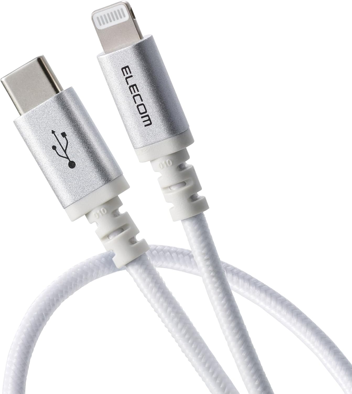 Detalle de エレコム MPA-CLECS20WH USB-C - Lightningケーブル 2m・60W・MFi認証・高耐久