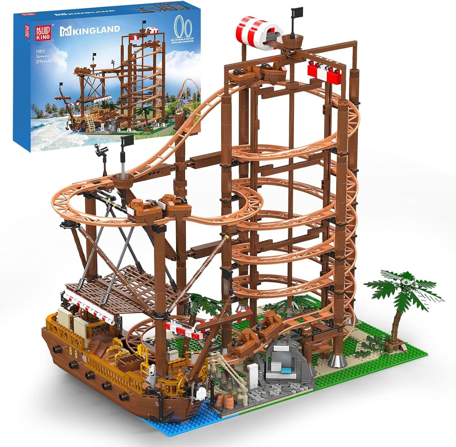 Thumbnail 6 de Mould King 11014 Großes Achterbahn-Modell 3646 Teile 🎢