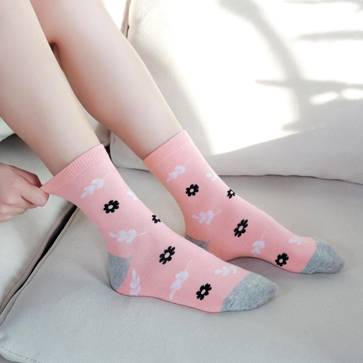Thumbnail 5 de 10 Paar Socken Damen 39-42 Baumwolle