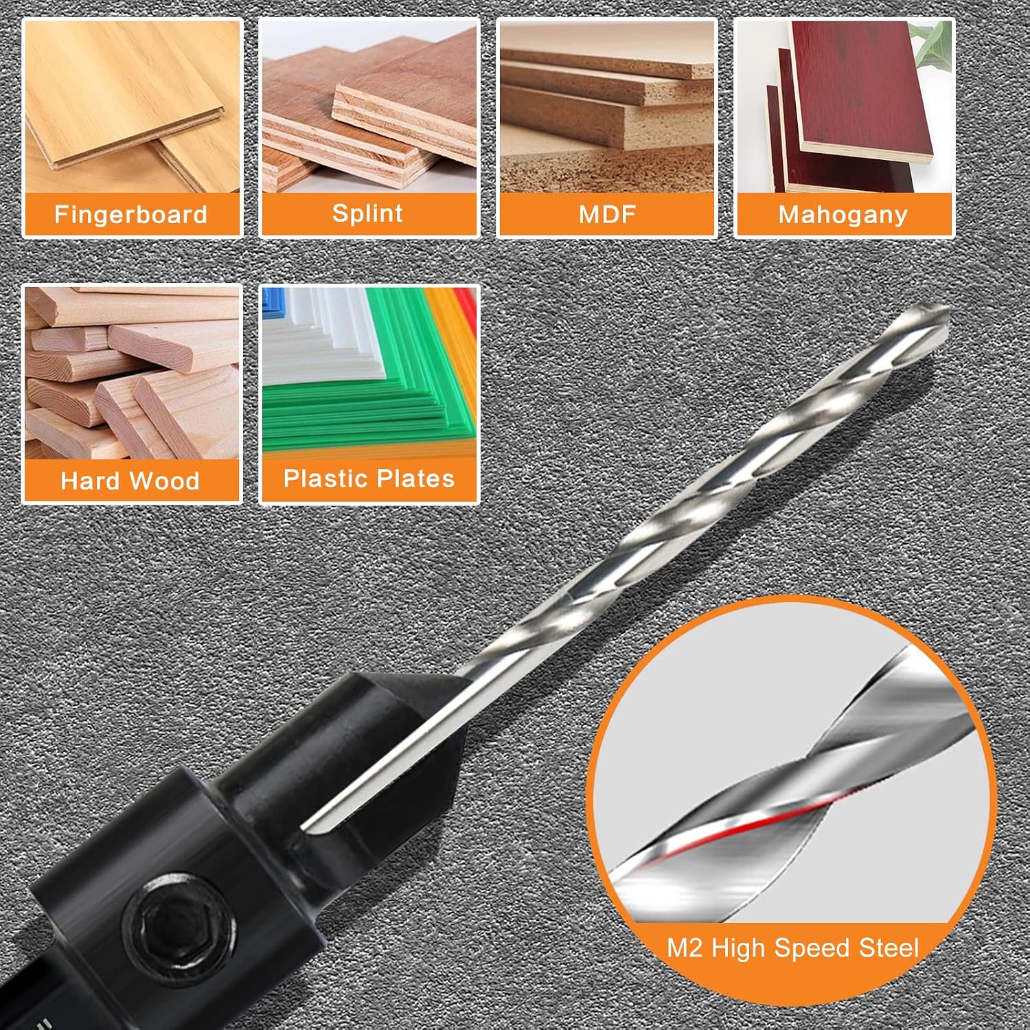 Thumbnail 4 de Woodworking Countersink Drill Bits Set 8 Pack