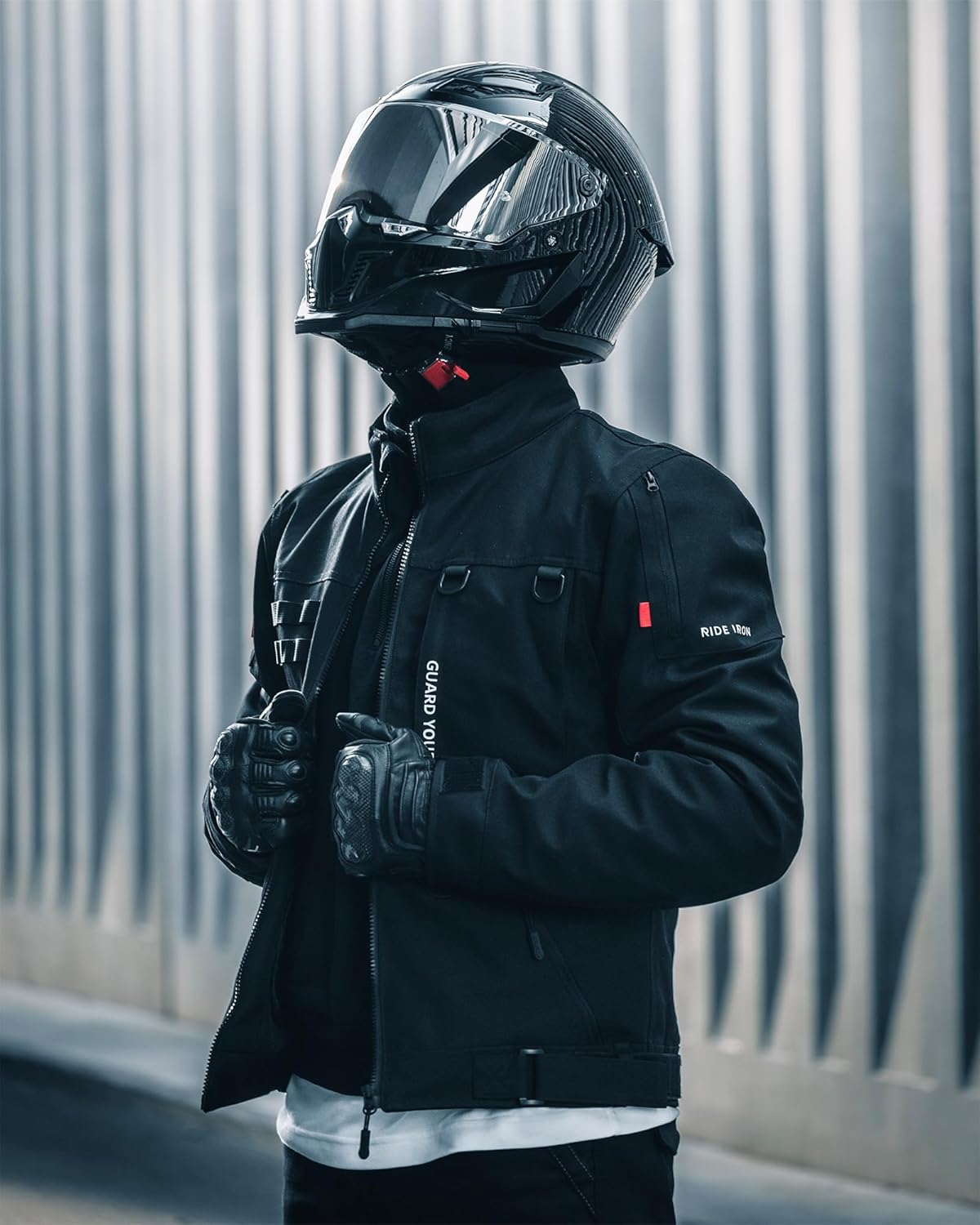 Thumbnail 2 de RIDEIRON Giacca Moto Invernale Uomo CE Classe A con protezioni CE-2 e fodera rimovibile