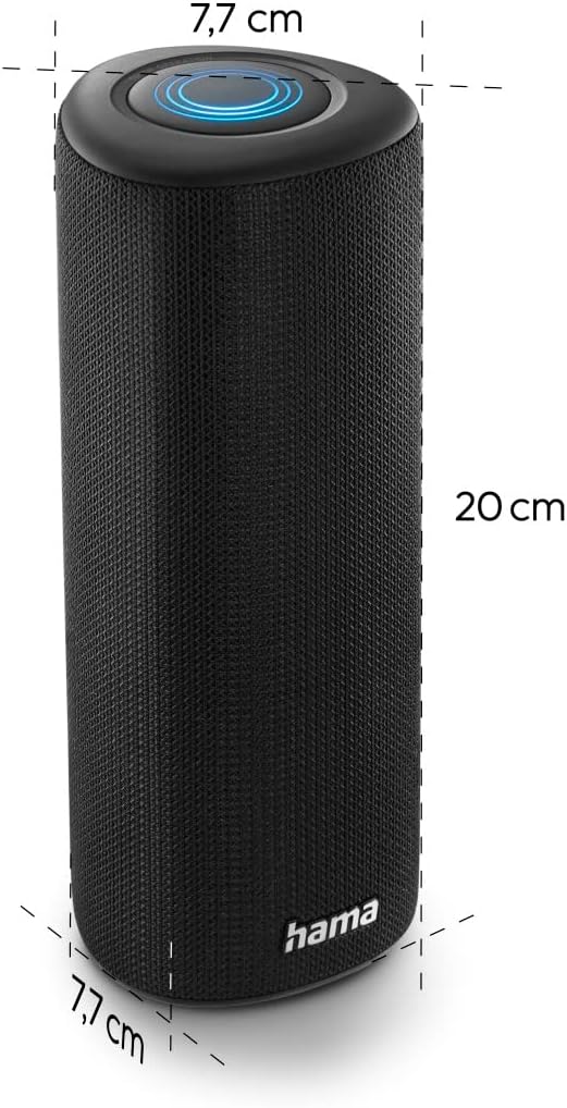 Thumbnail 1 de Hama Pipe 3.0 Bluetooth® speaker (IPX5 waterproof, 10 light modes, 24W) – Black