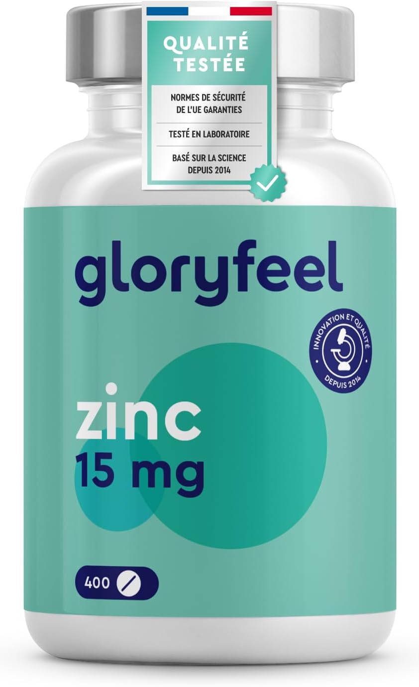 Zinc végétalien 400 comprimés – soutient l’acné, l’immunité et la beauté