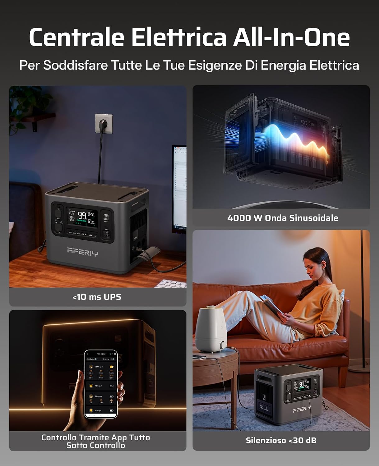 Thumbnail 5 de AFERIY 6144Wh Generatore Elettrico 2800W
