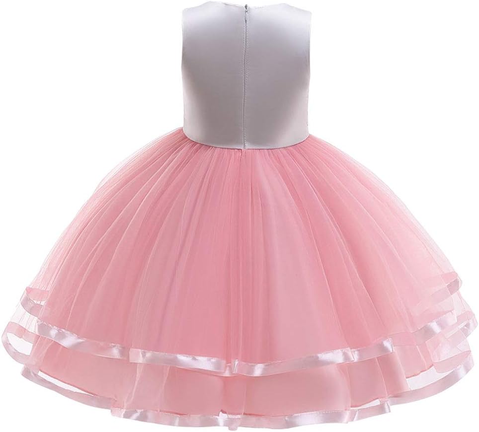 Thumbnail 3 de URAQT Unicorn Costume: Princess Unicorn Dress Set with Necklace and Headband for Kids (Age 3–10)