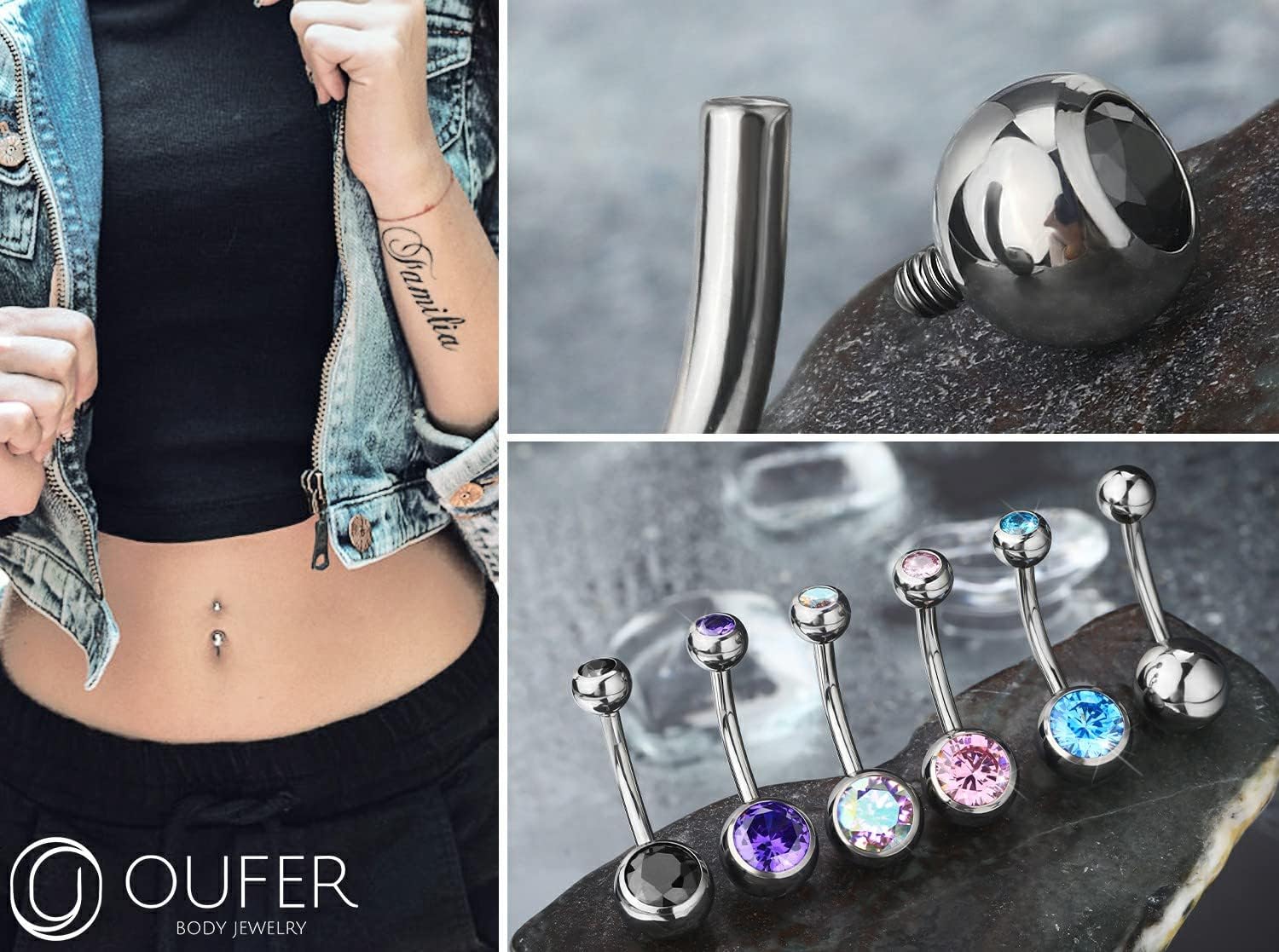 Thumbnail 4 de OUFER Bar ombilicale titane 10 mm 14G