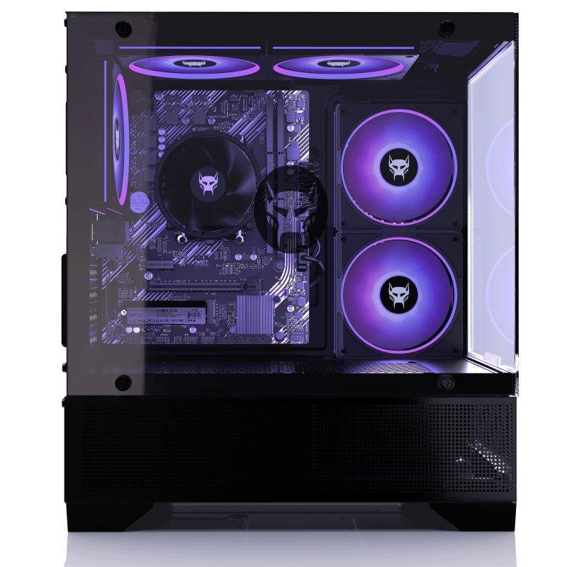 Detalle de BEASTCOM Q3: PC sobremesa con Ryzen 5, 8 GB RAM, 512 GB SSD y set gaming 24
