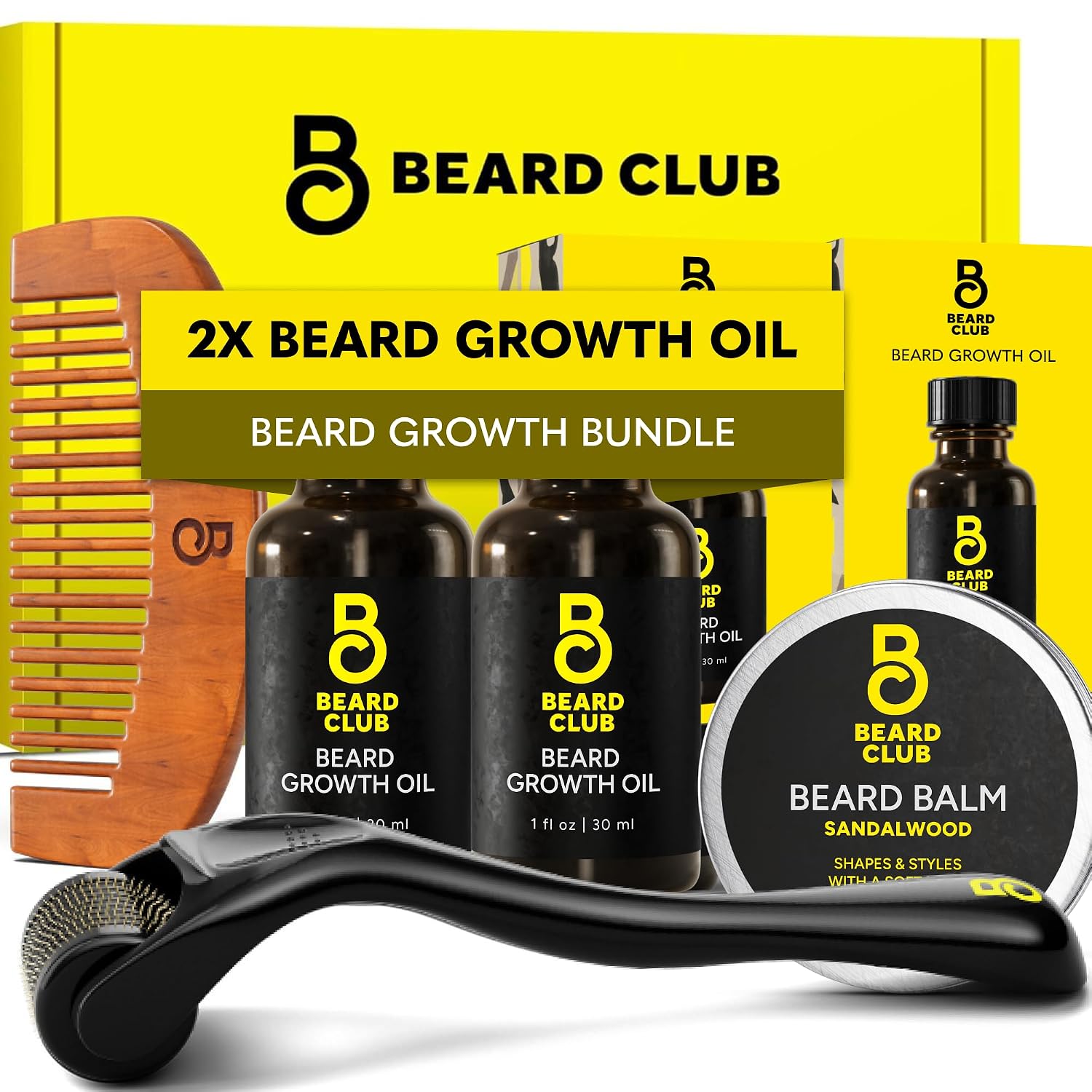 Detalle de The Beard Club Enhanced Beard Growth Kit — Derma Roller