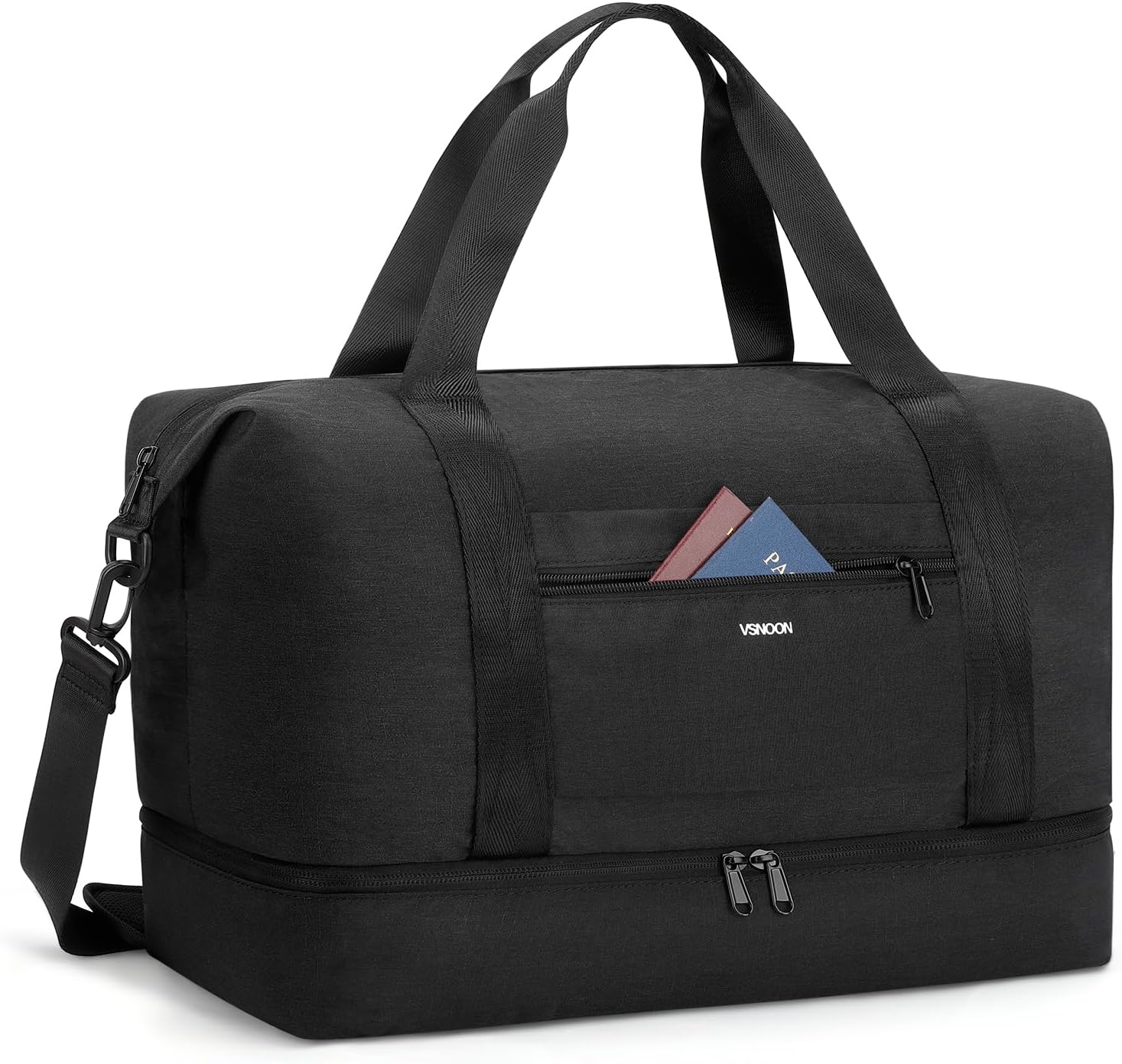 Detalle de VSNOON Foldable Cabin Bag 40x30x20 (24L) with Shoes Compartment