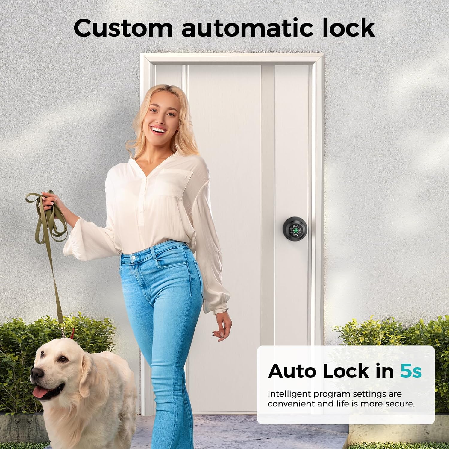 Detalle 2 de HEI LIANG Smart Door Lock Matte Black