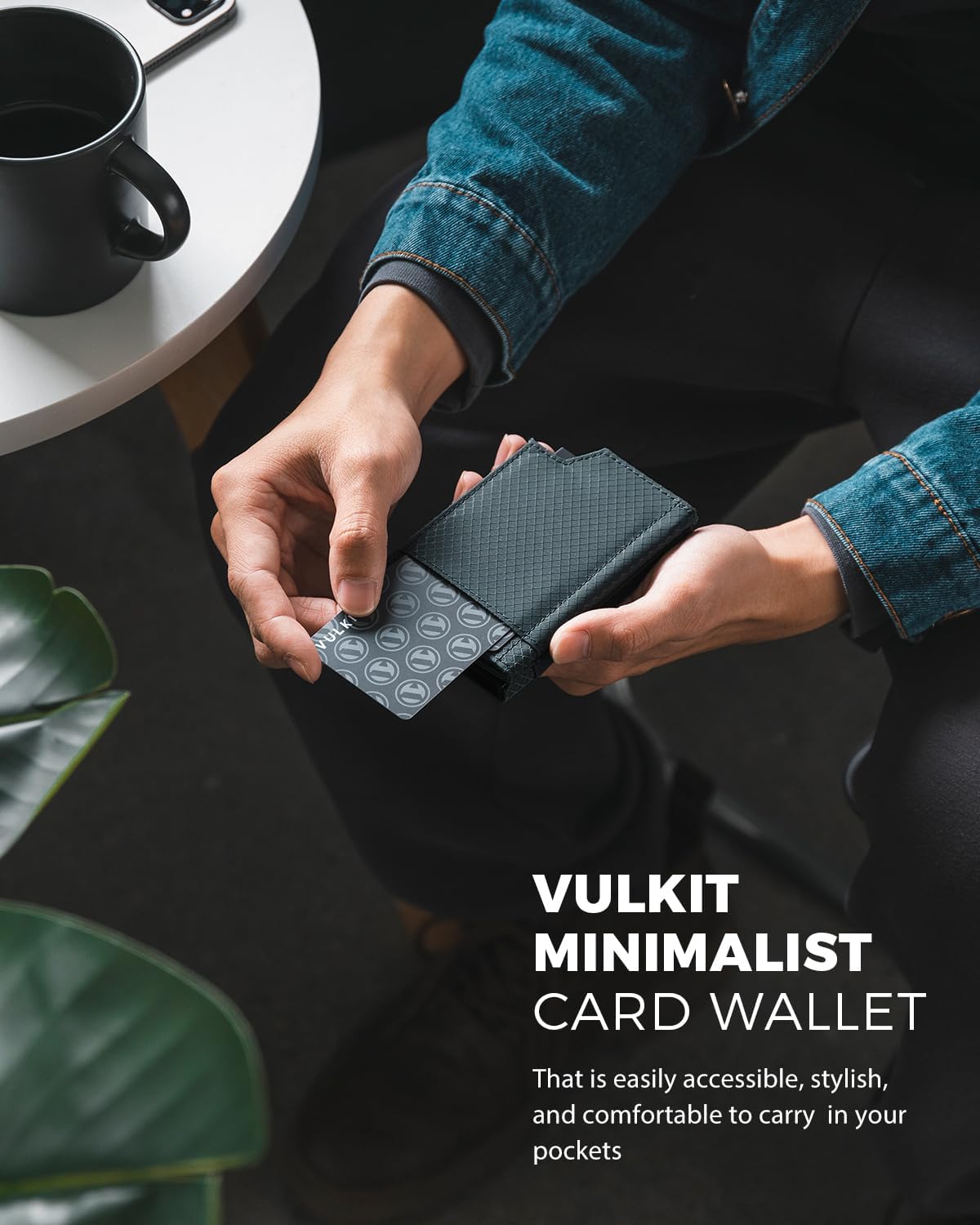Detalle 2 de VULKIT Bifold Card Wallet for Men
