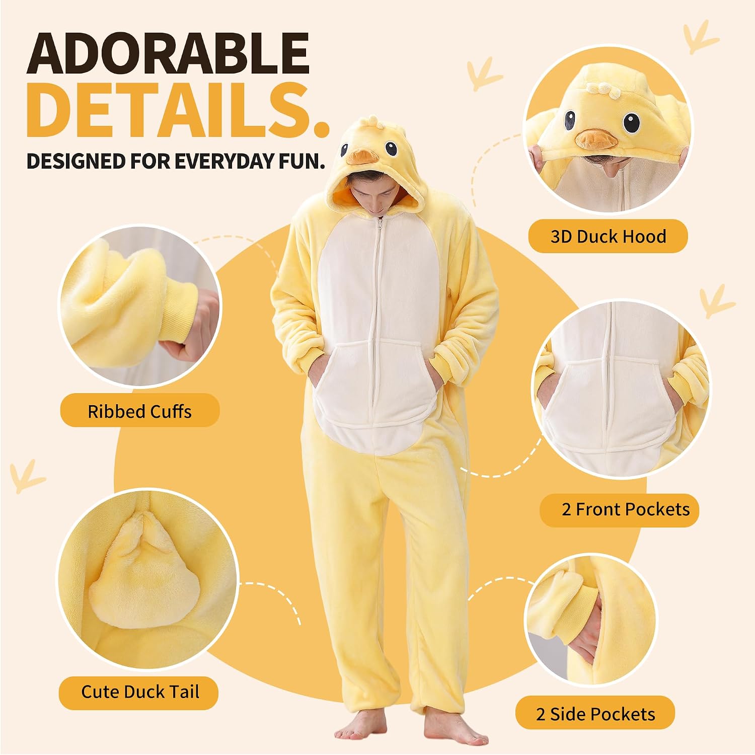 Detalle de HOMEHUAL Animal Onesie Flannel