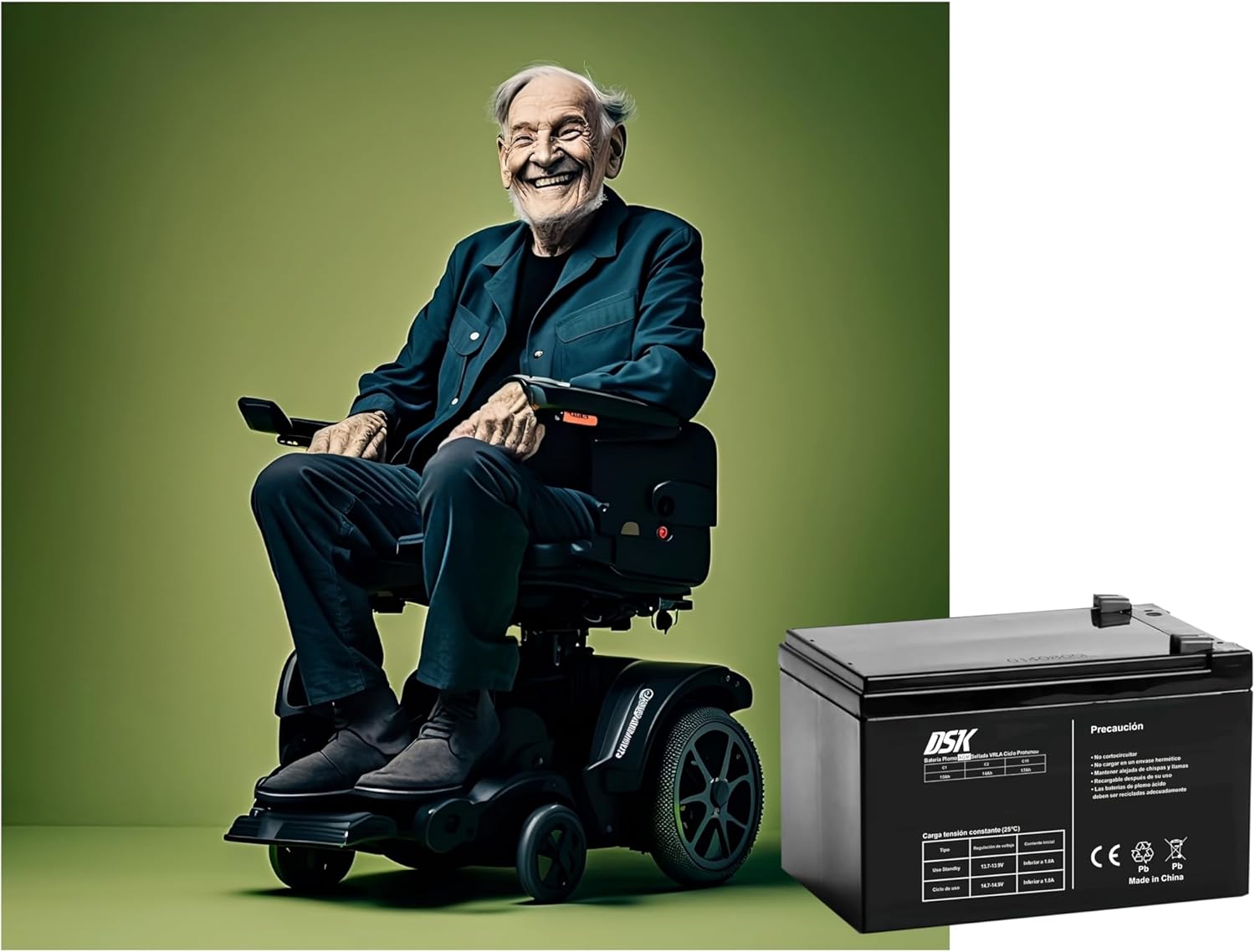 Thumbnail 3 de DSK DSK 10320 – Batterie au plomb AGM scellée 6V 7Ah rechargeable