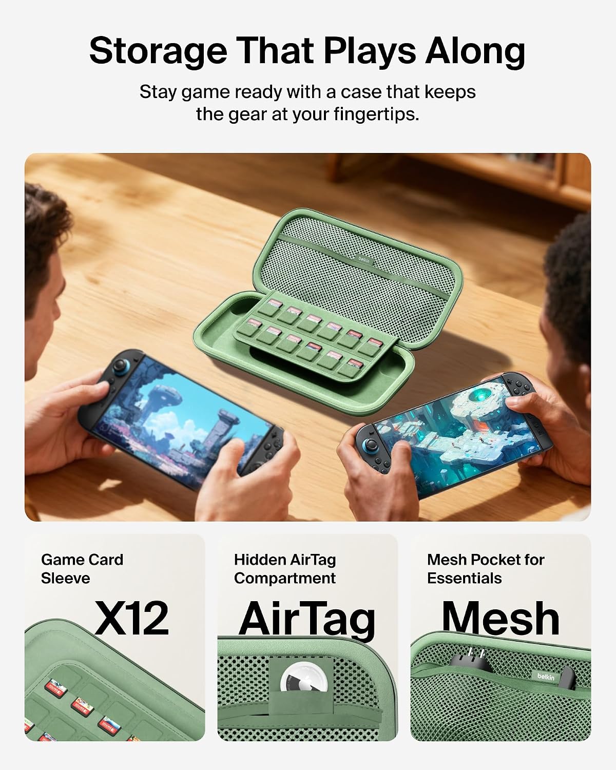Thumbnail 1 de Belkin Switch 2 travel case with AirTag