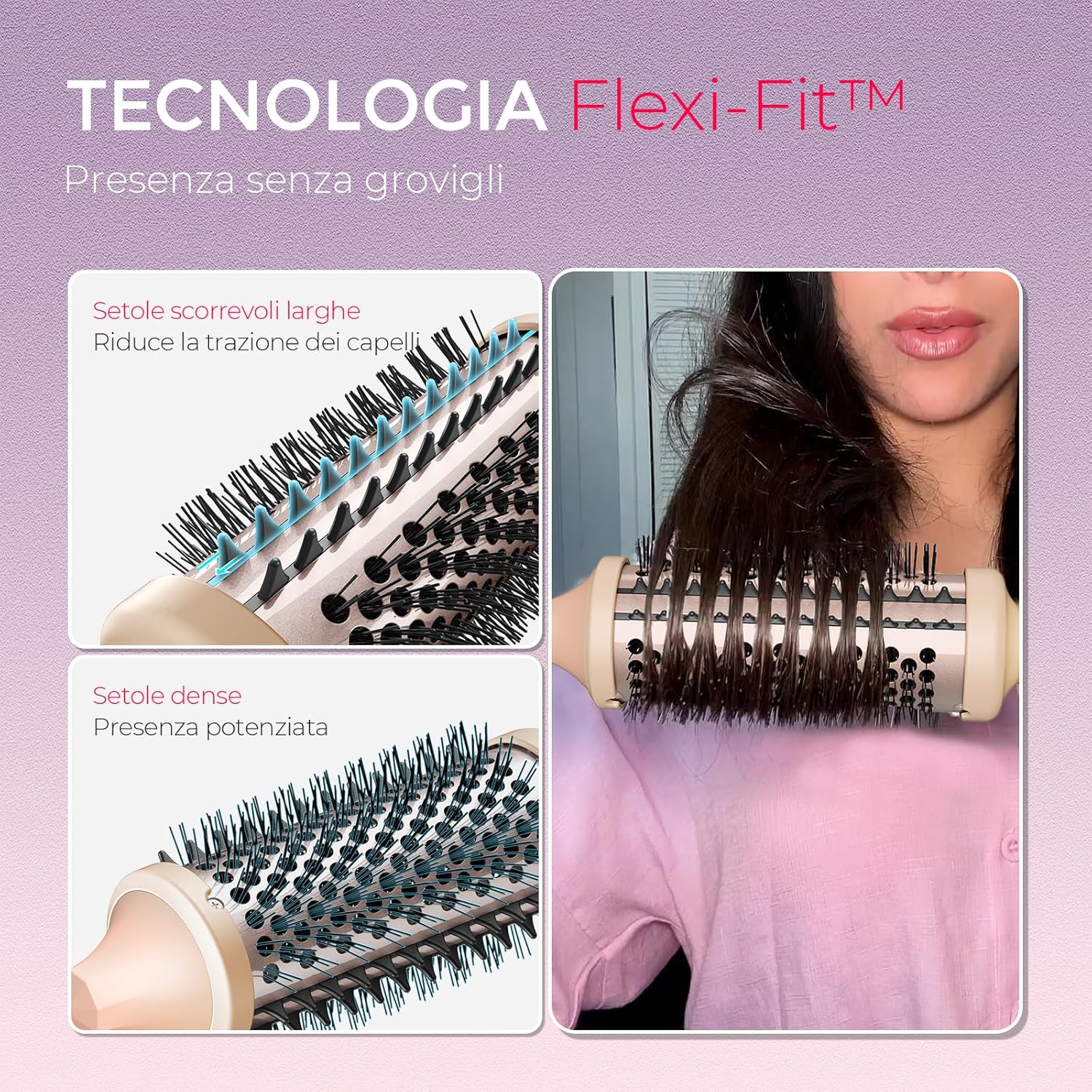 Thumbnail 2 de TYMO STYLUX Thermal Brush da 43 mm: spazzola termica elettrica per ricci voluminosi e naturali