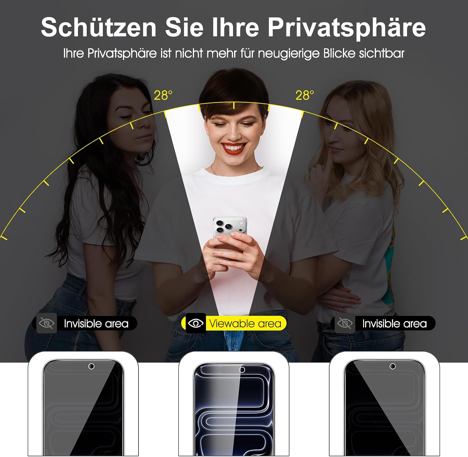 Detalle de SPARIN Sichtschutz iPhone 17 Pro 6,3 Zoll