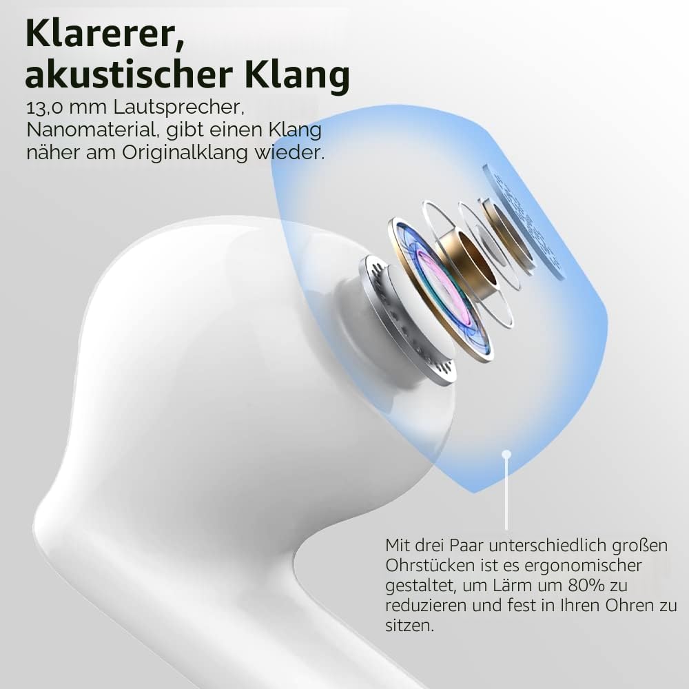 Thumbnail 1 de Btootos Bluetooth Kopfhörer In-Ear, 40 Std Akkulaufzeit