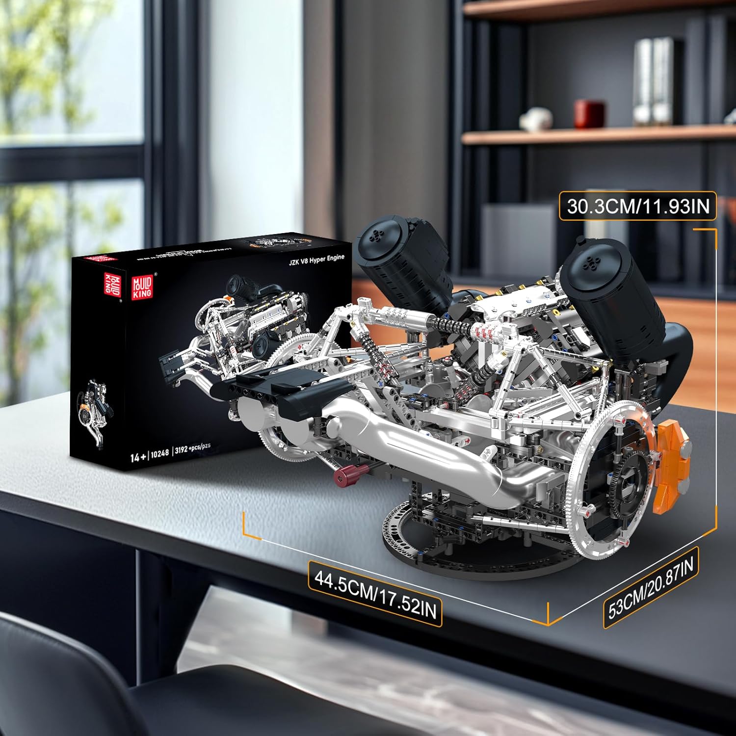 Thumbnail 5 de Mould King 10248 V8 moteur statique 3192 pcs