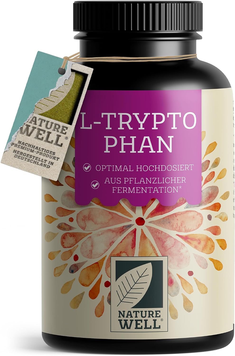 Detalle de L-Tryptophan hochdosiert 500 mg Kapseln
