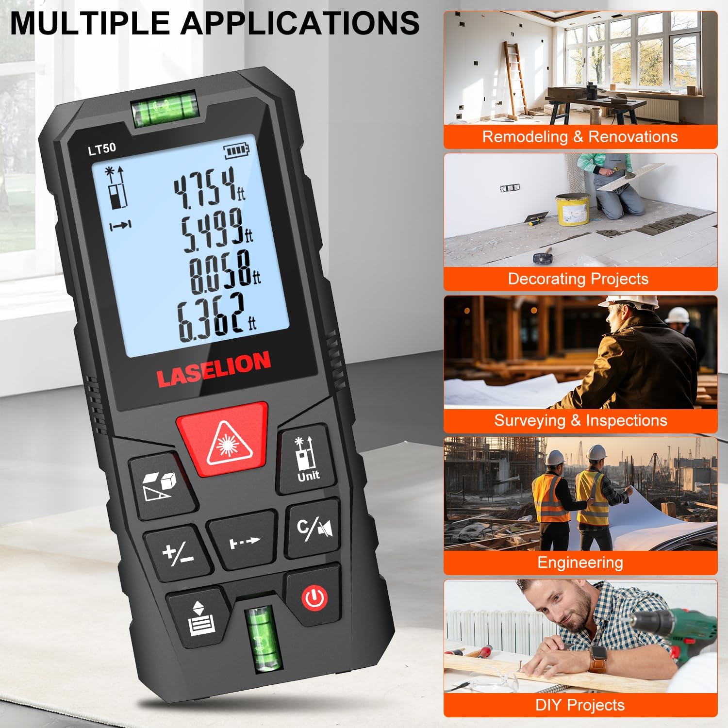Thumbnail 5 de LASELION LT50 50m laser distance meter
