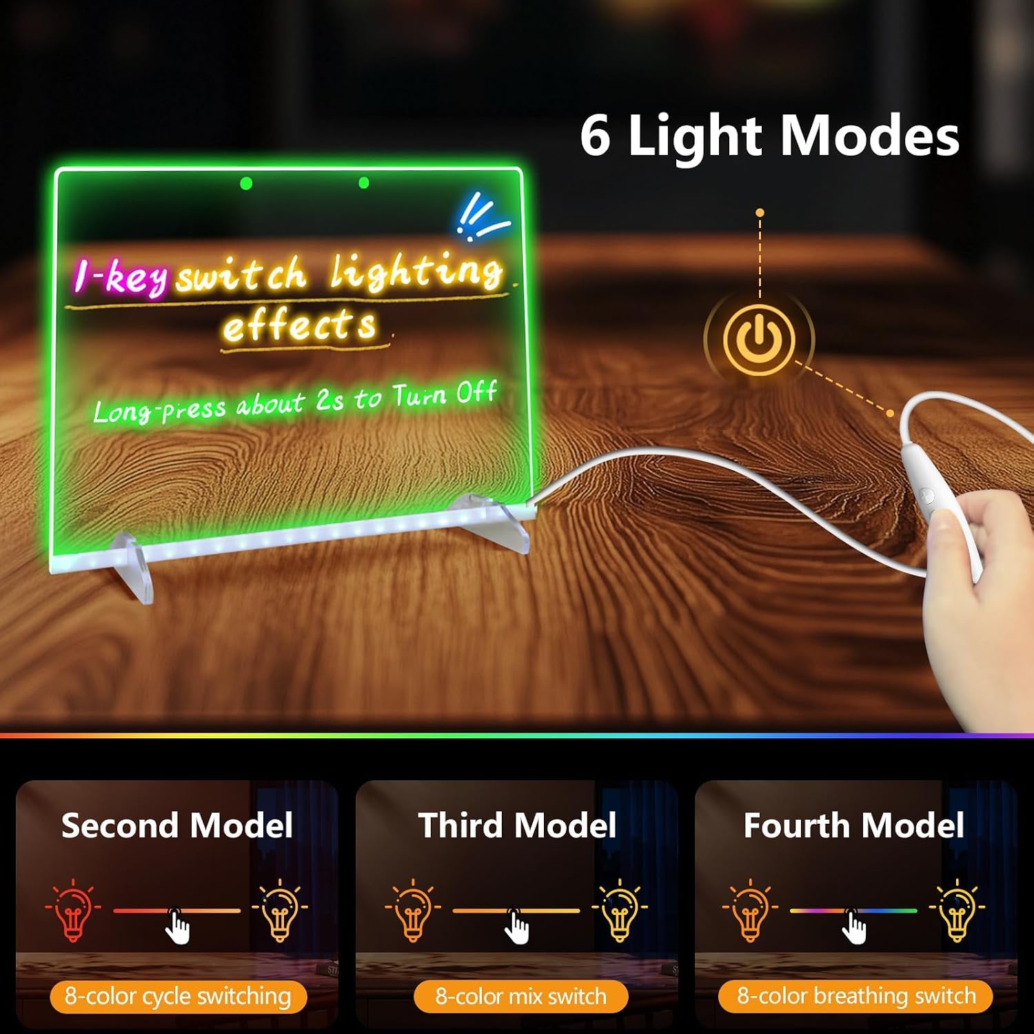 Detalle 2 de Led Drawing Board 8 Colours