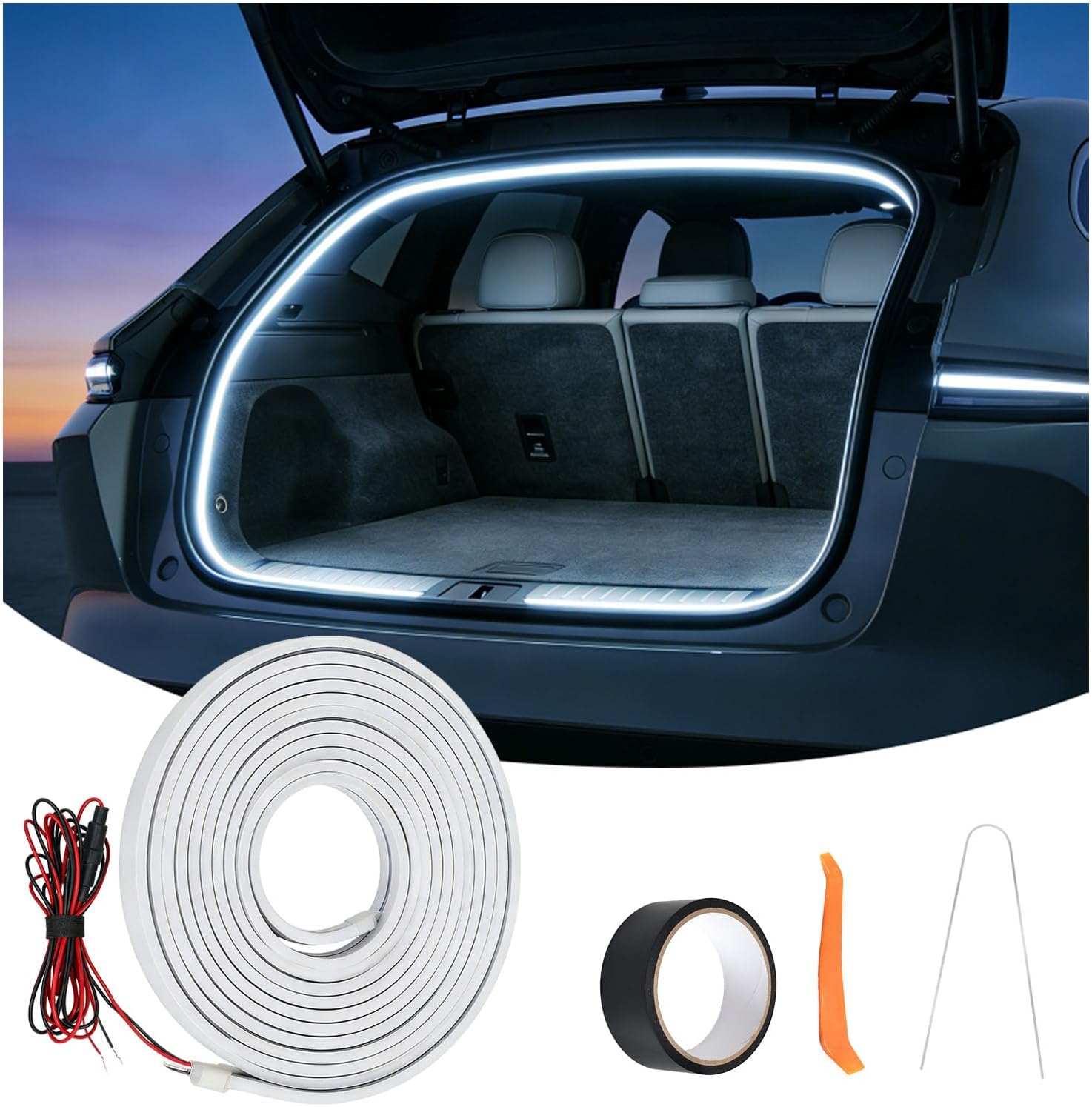 Detalle de GPJYD Kofferraum Beleuchtung LED Band 4m