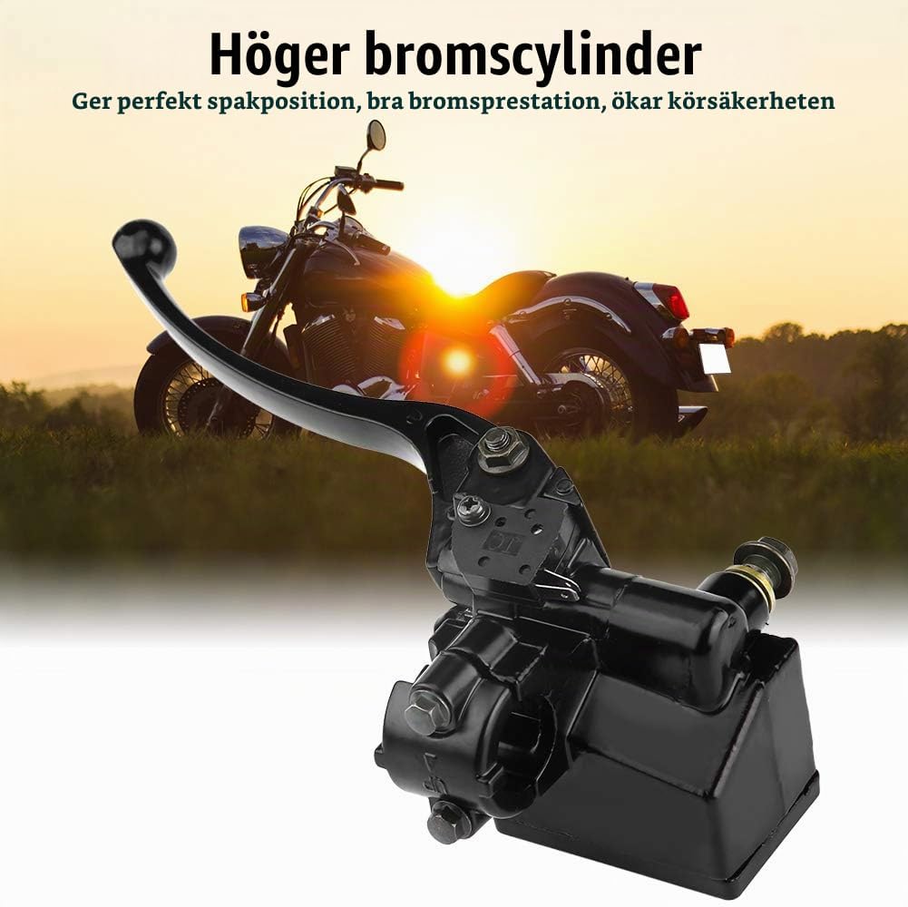Detalle 2 de EBTOOLS huvudbromscylinder fram, höger, i svart aluminium för 7/8 tum styre