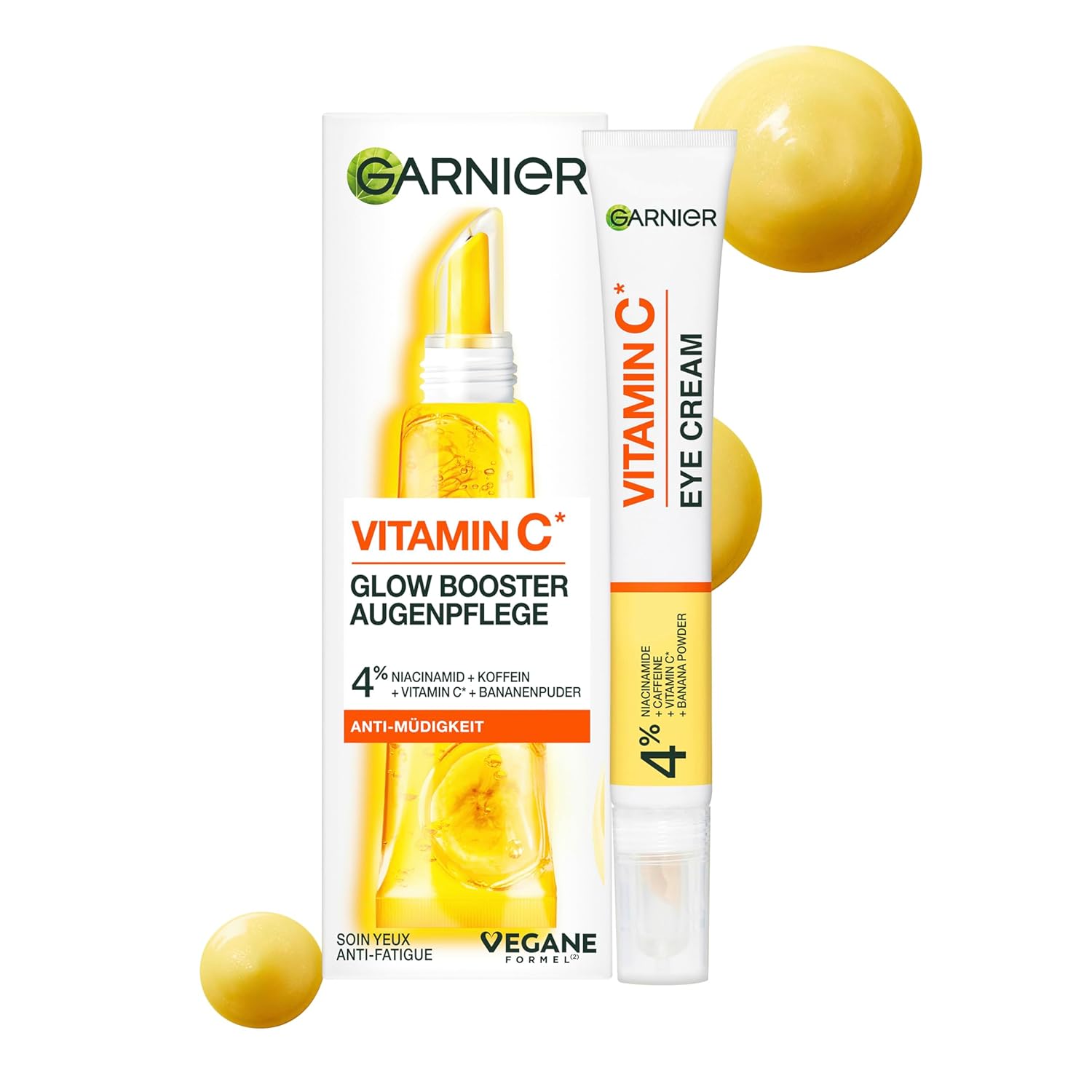 Garnier SkinActive Vitamin C Glow Booster Anti-Müdigkeits Augencreme 15 ml