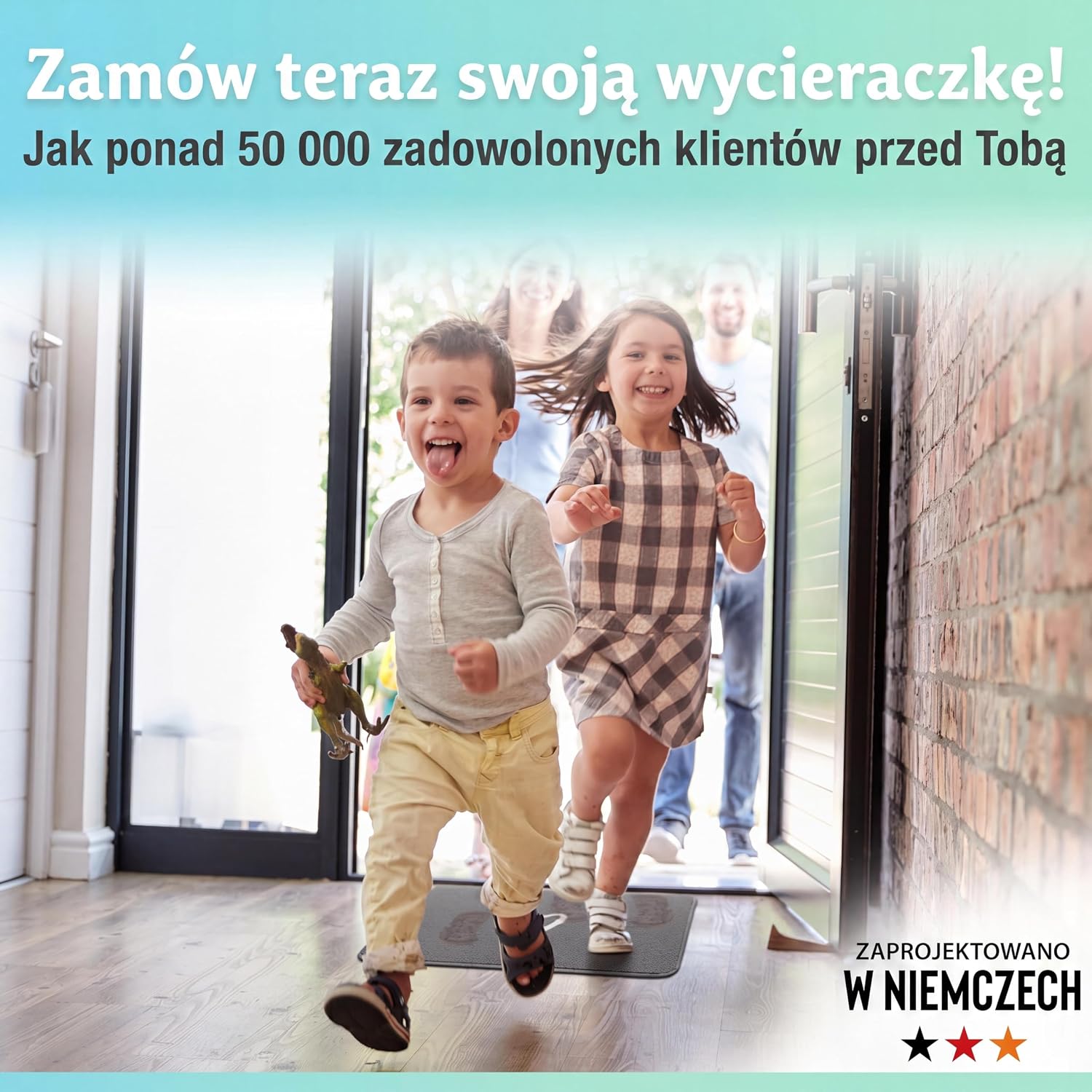 Thumbnail 6 de BODENSTÄNDIG wycieraczka wewnętrzna chłonna do prania z sercem, 40 × 60 cm