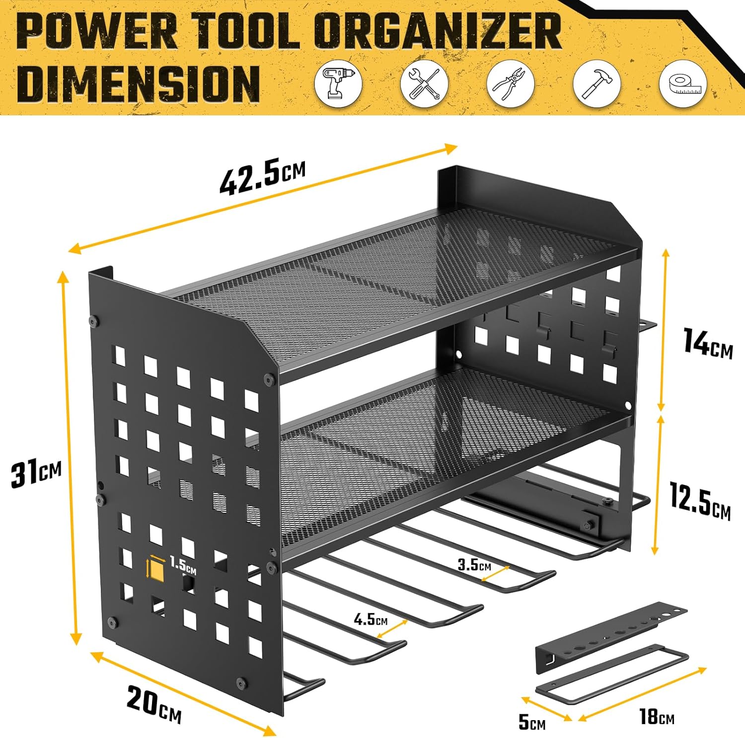 Thumbnail 3 de Yeabett 3 Layer Power Tool Storage