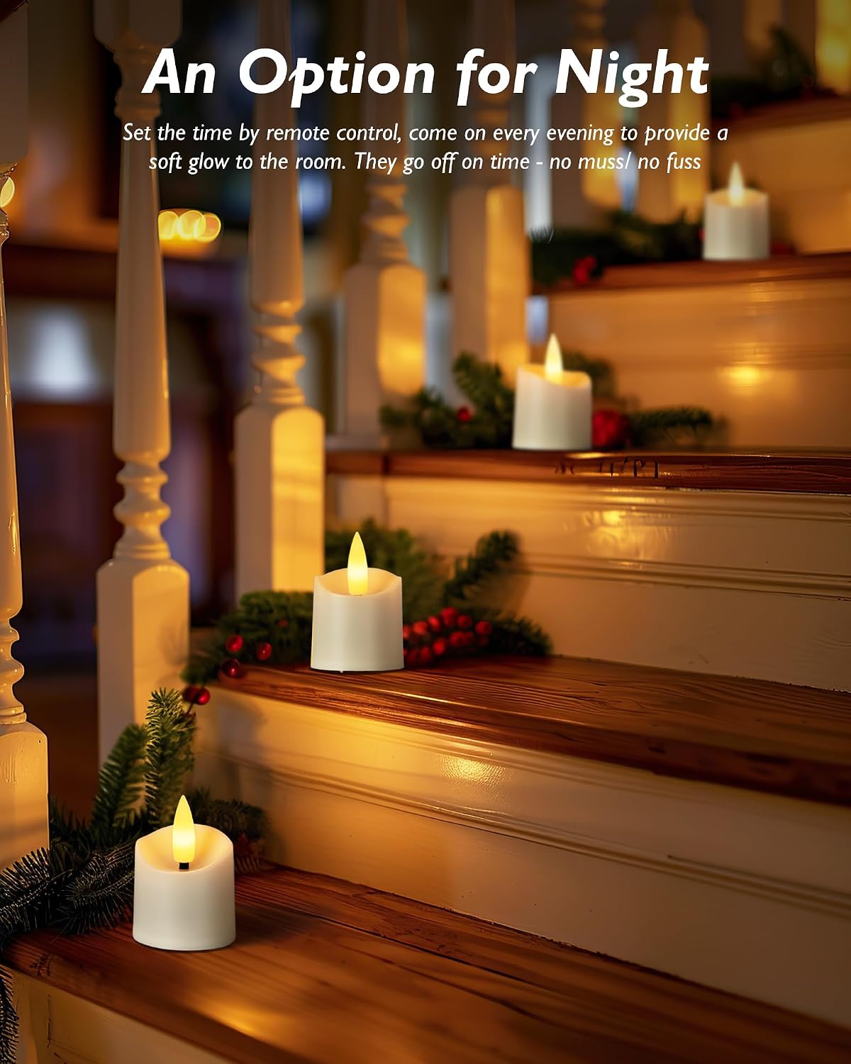 Thumbnail 5 de Homemory Rechargeable Tea Lights 6-Pack