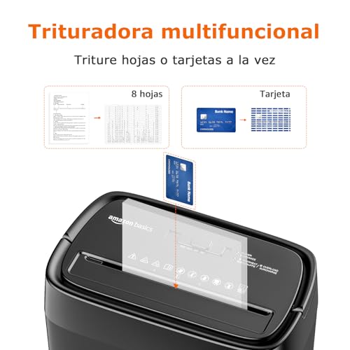 Thumbnail 4 de Amazon Basics Trituradora cruzada 12 hojas, para papel y tarjetas🖤